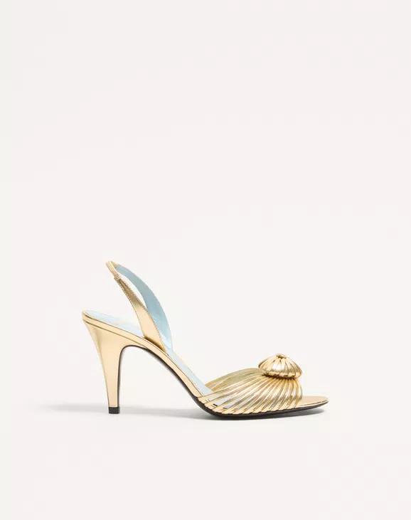 Valentino Royal Sandal In Laminated Nappa Leather 85Mm - Image 1